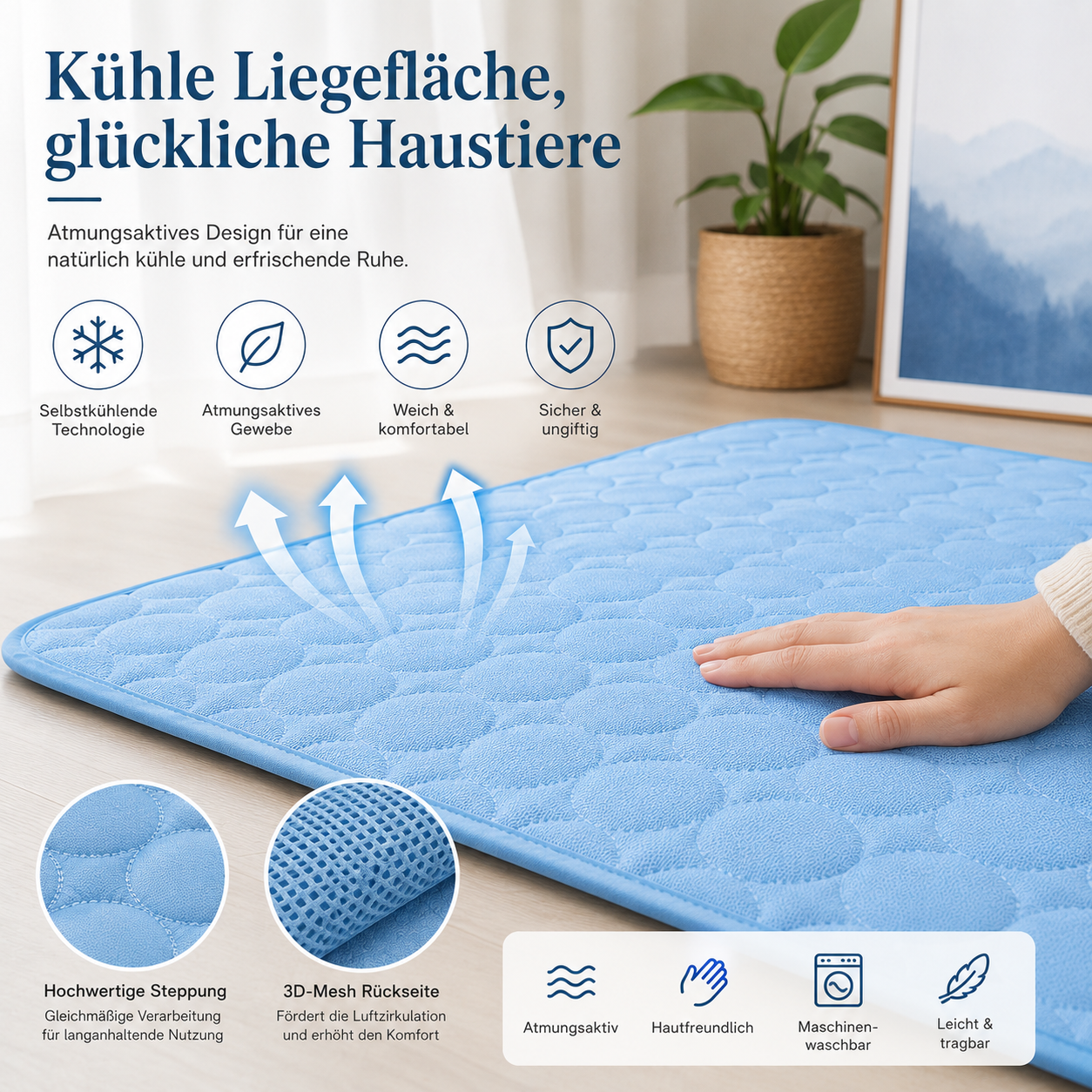 Selbstkühlende Haustiermatte